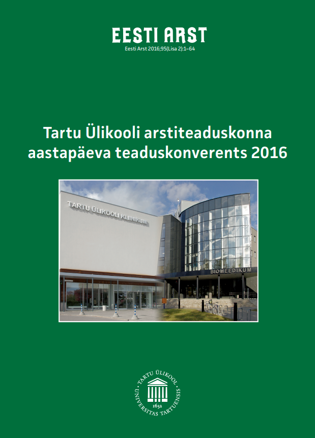 Tartu Ülikooli arstiteaduskonna aastapäeva teaduskonverents 2016